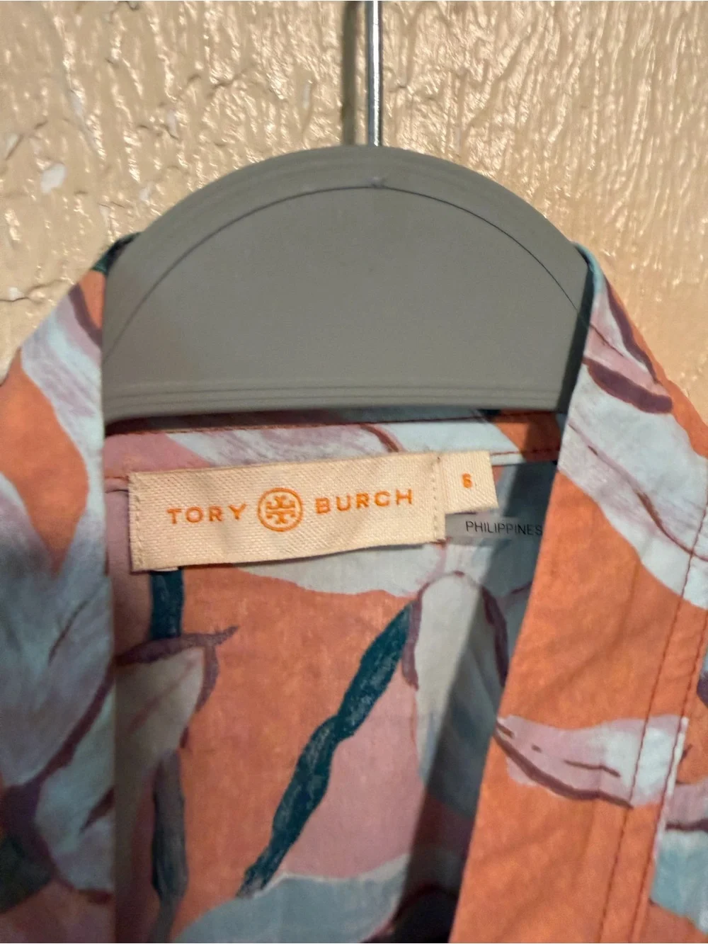 TORY BURCH Printed Wrap‎ Dress In Pink Desert Bloom Size 6